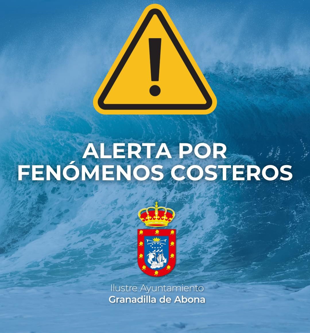 El Gobierno de Canarias declara la situación de alerta por fenómenos costeros en el archipiélago